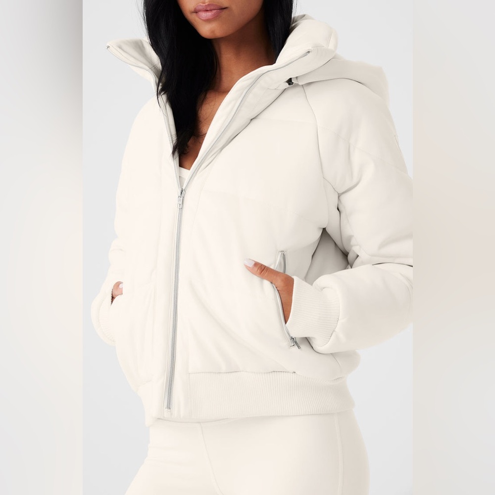 AloYoga Faux Leather Boss Puffer